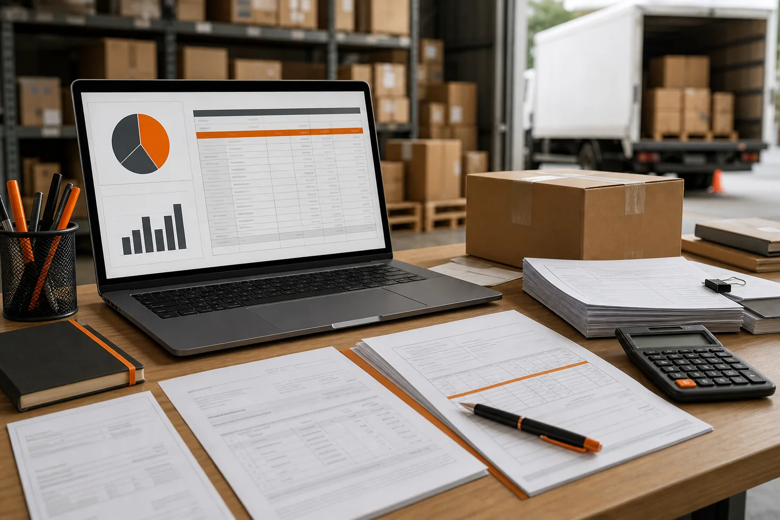 Amazon FBA landed cost planning worksheet with supplier and freight documents.
