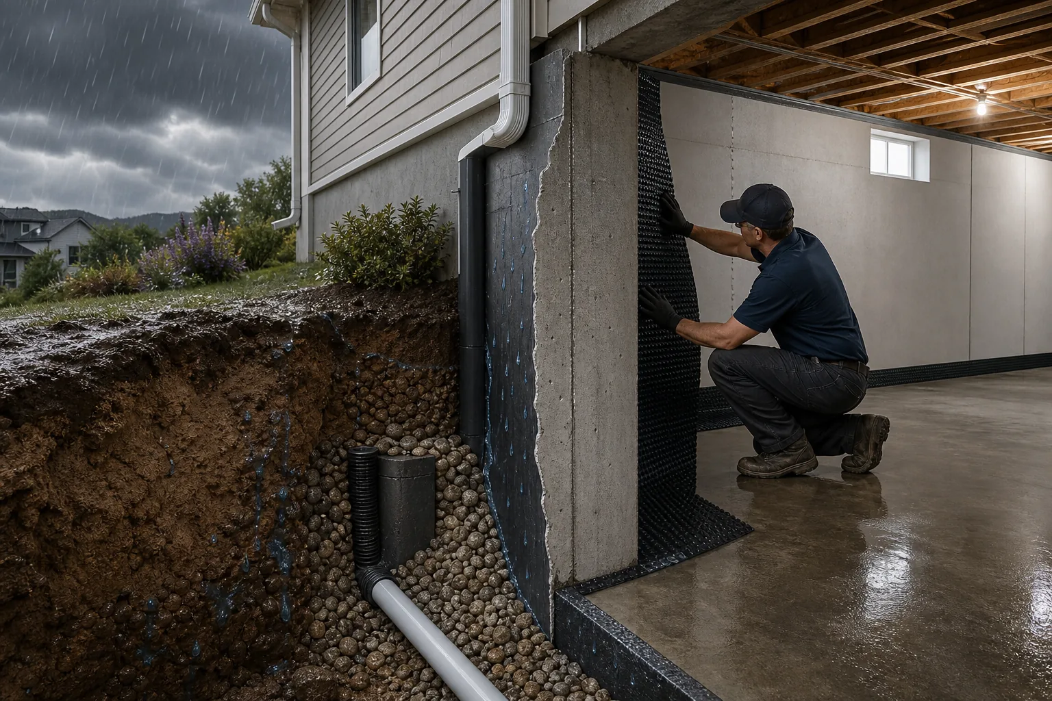 Illustration for All Weather Waterproofing Inc.