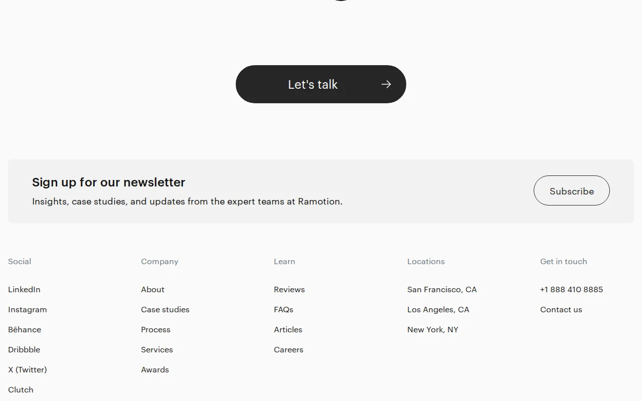 Ramotion: visual reference for 3. Ramotion — High-Quality Design at Competitive Rates