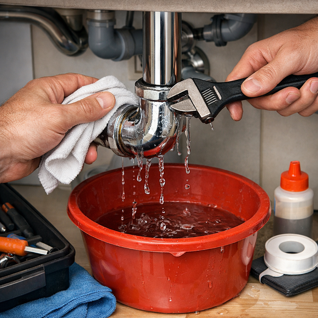 A photorealistic image related to how-to-fix-a-leaking. Alt: how-to-fix-a-leaking