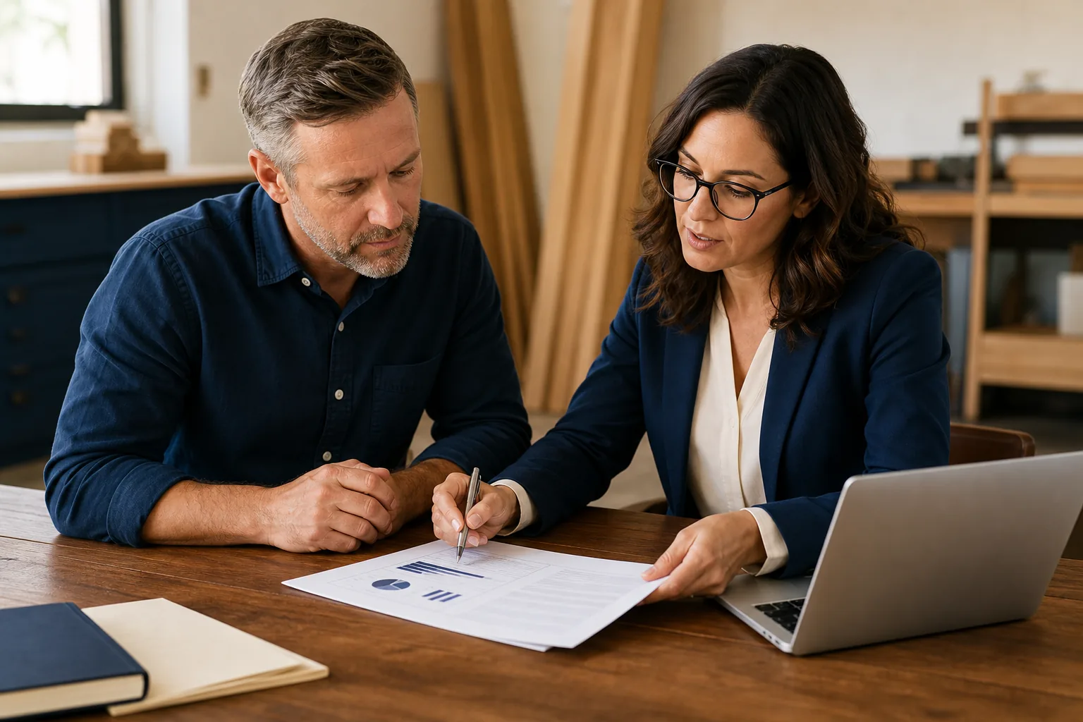 reviewing a business loan offer and repayment plan