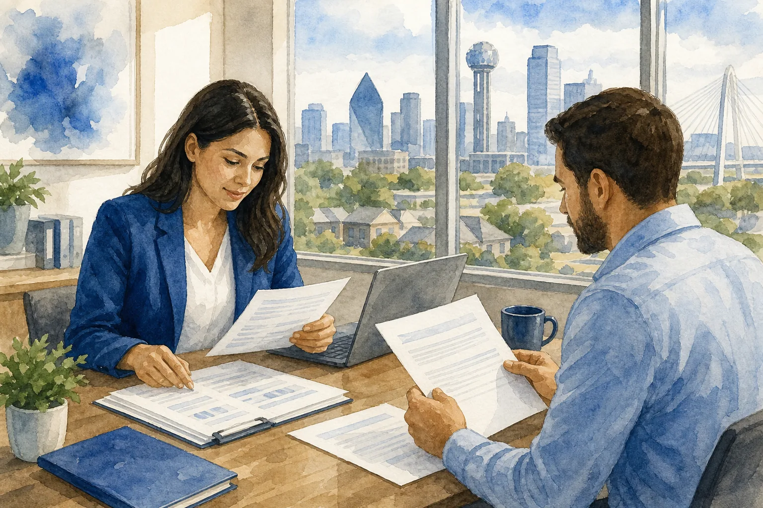 mortgage application review and preapproval letter for a DFW home buyer