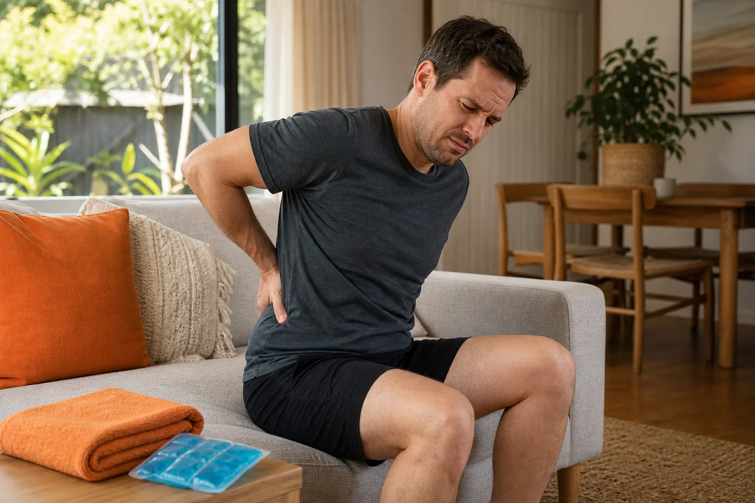 safe first steps for sudden lower back pain at home