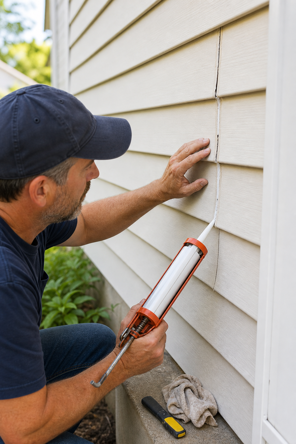 how to repair a cracked vinyl siding seam