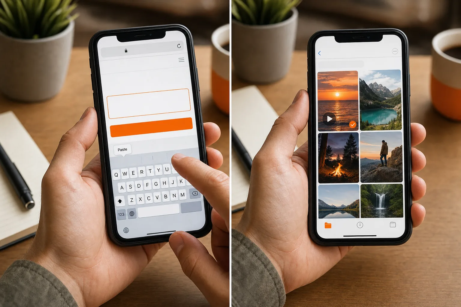 Download a public Instagram Reel to a phone through PVSTORY.IO in a browser.