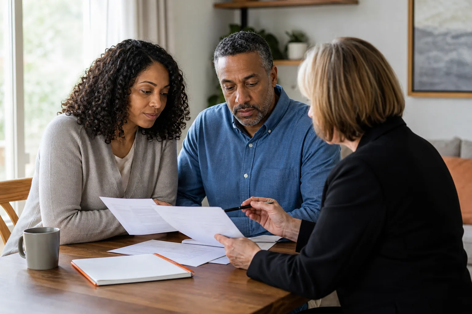Reviewing life insurance beneficiaries and a trust for children in a blended family.