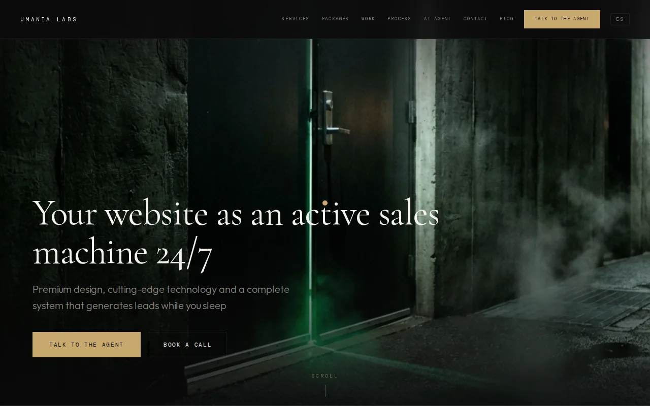 Umania Labs: visual reference for 1. Umania Labs (Our Top Pick) — Cinematic luxury web design with AI-driven lead conversion