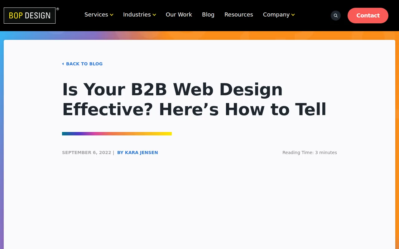 Bop Design: visual reference for 2. Bop Design — Results‑driven strategy with measurable growth focus