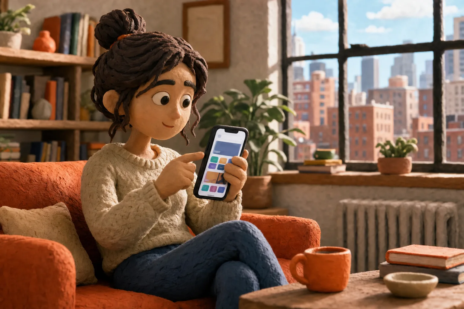 Safely opening a legitimate free movie streaming app on a phone in the United States.