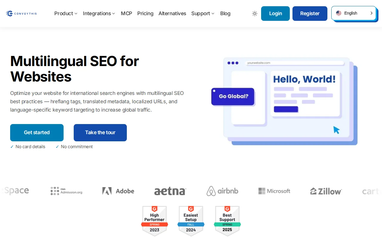 ConveyThis: visual reference for 2. ConveyThis — Automation of hreflang tags across multi-platform sites