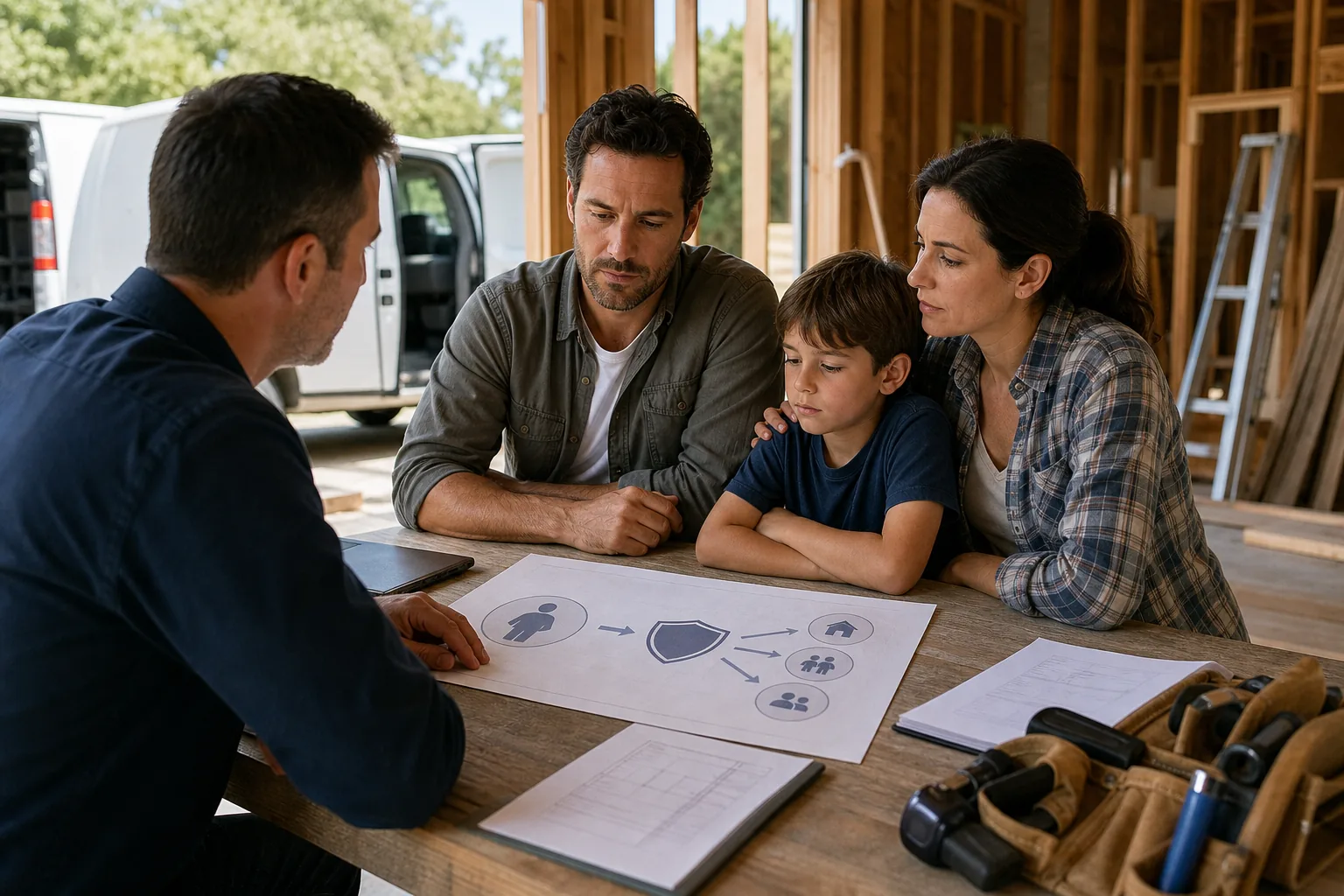 Illustration for Business-Continuity IUL Designs for Contractor Families and Partners