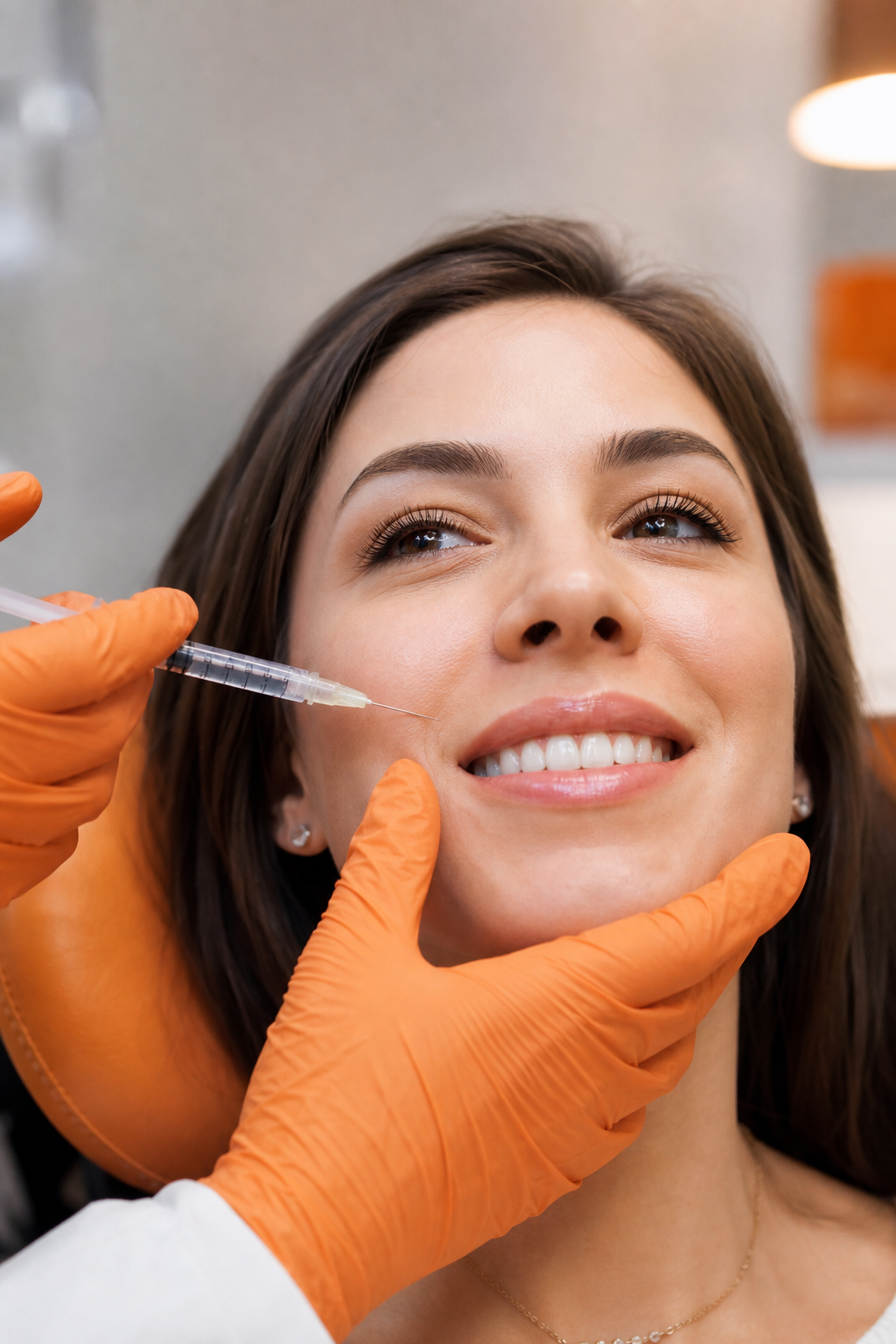 A photorealistic image related to injectable-treatments-for-gummy-smile-edmond-ok. Alt: injectable-treatments-for-gummy-smile-edmond-ok