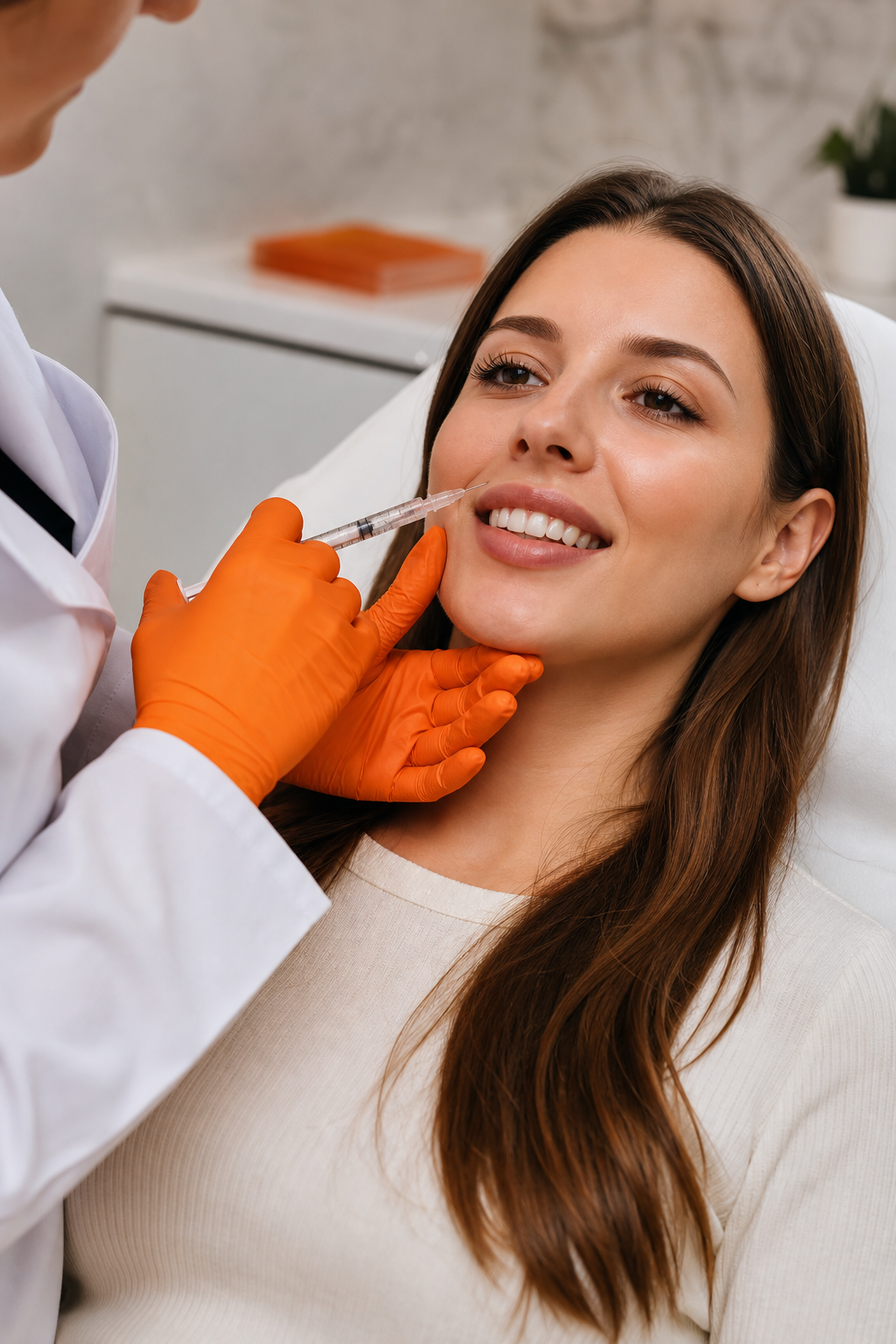 A photorealistic image related to injectable-treatments-for-gummy-smile-edmond-ok. Alt: injectable-treatments-for-gummy-smile-edmond-ok