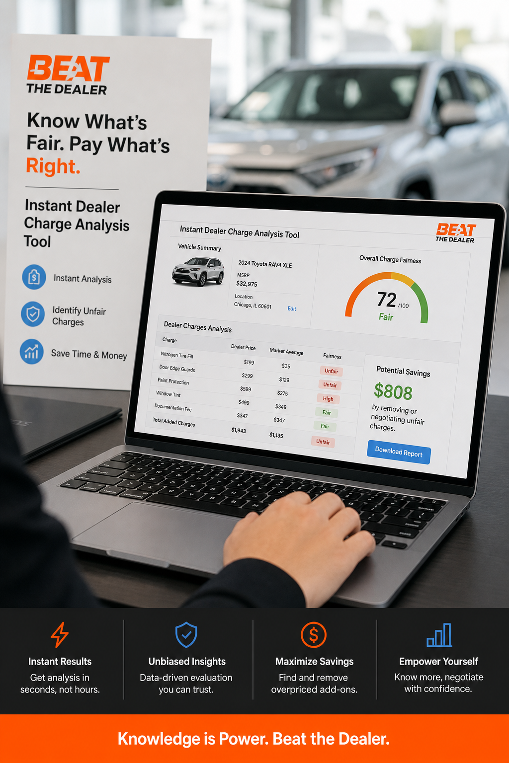 A photorealistic image related to instant-dealer-charge-analysis-tool. Alt: instant-dealer-charge-analysis-tool