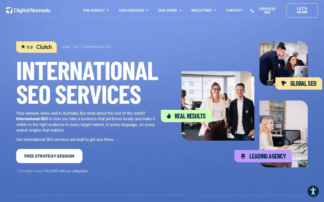 Screenshot of the Digital Nomads HQ website