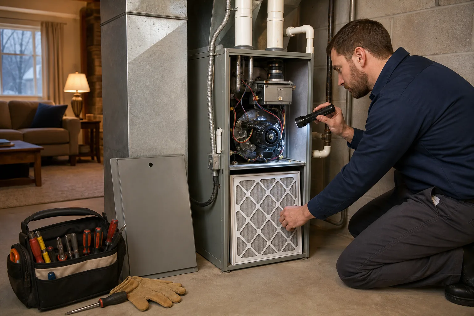Illustration for Annual Pre‑Season Heating System Check‑Up