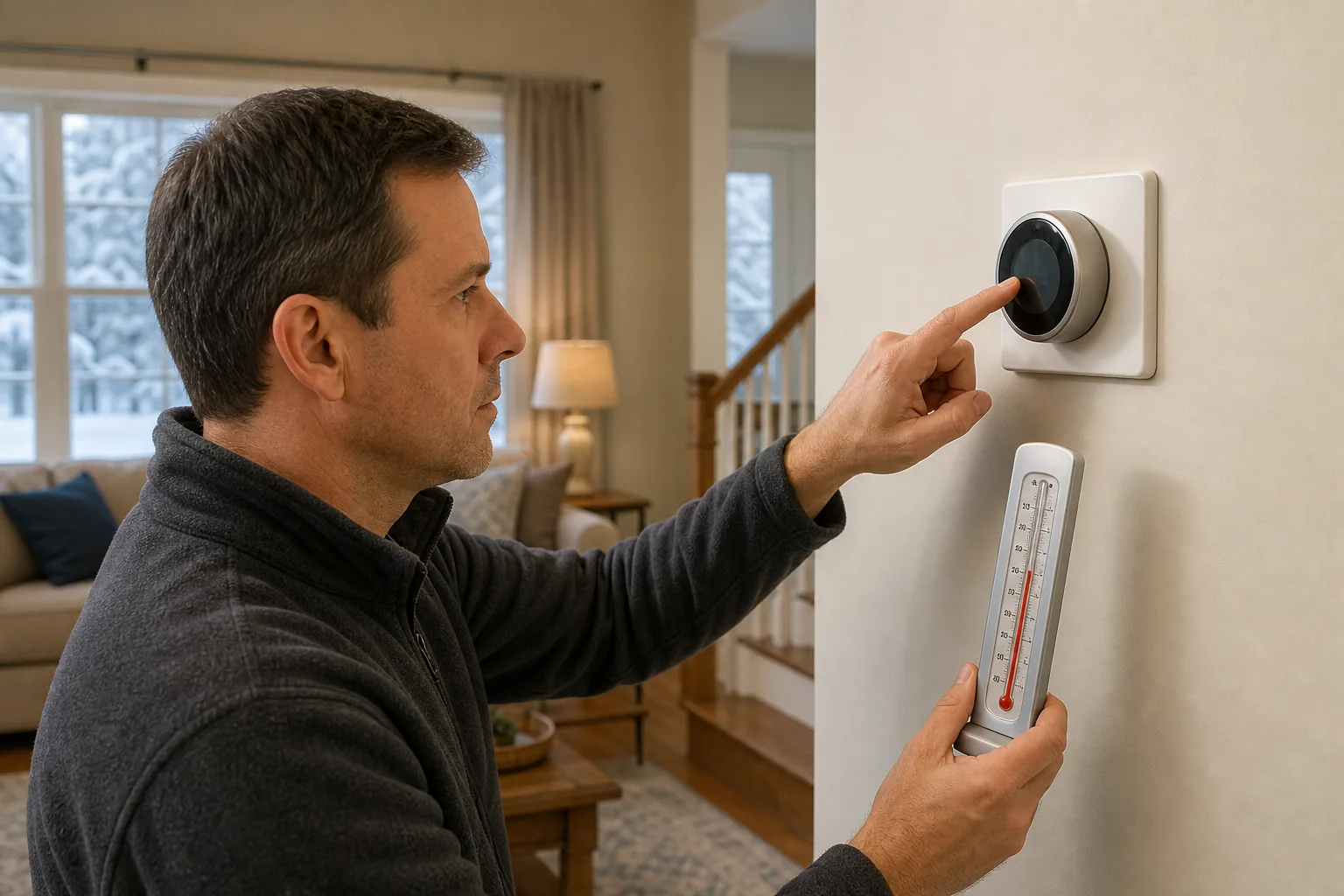 Illustration for Verify Thermostat Temperature Accuracy