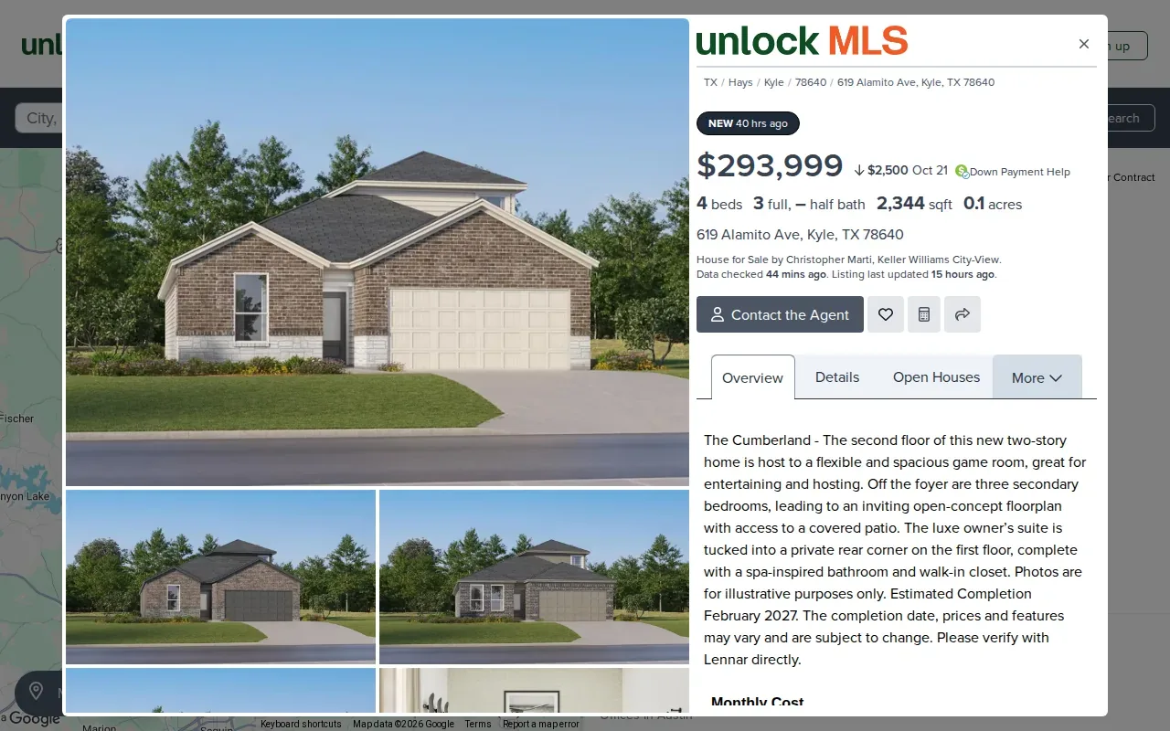 Screenshot of the 619 Alamito Ave website
