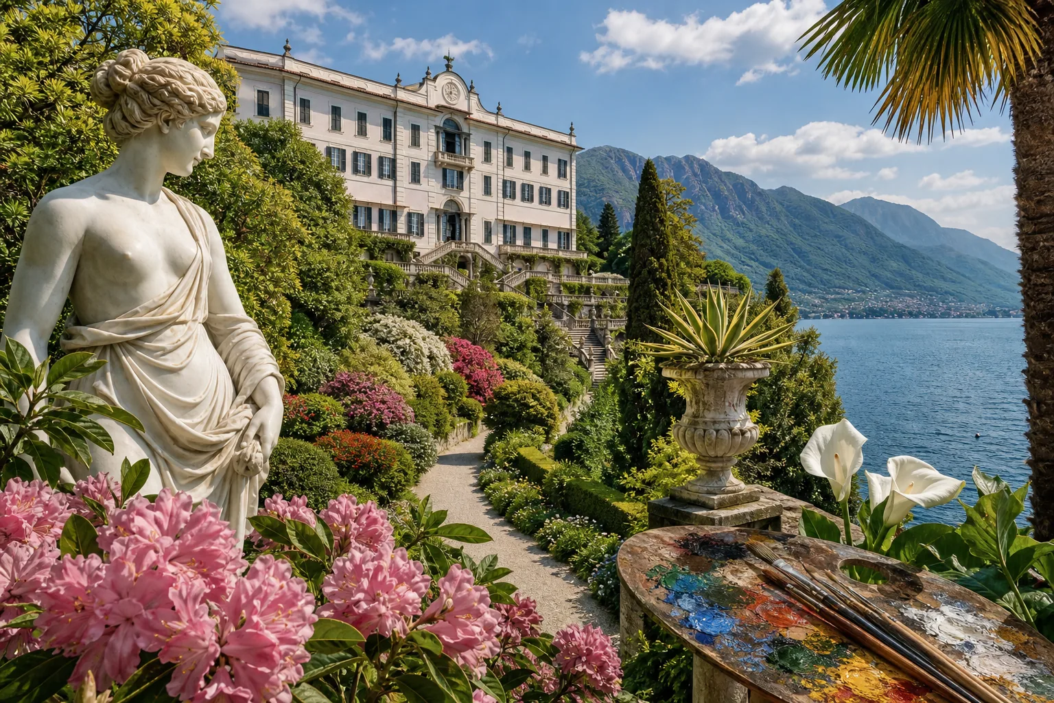Illustration for Villa Carlotta: art