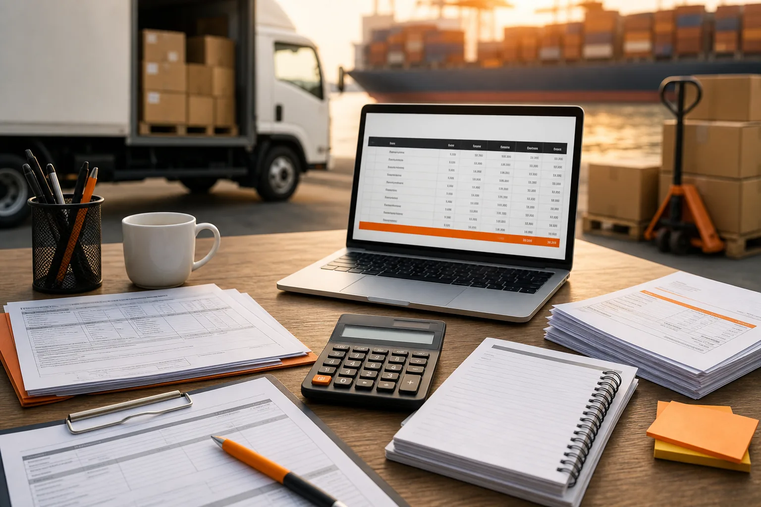 Amazon FBA landed cost components including freight duties and warehouse fees