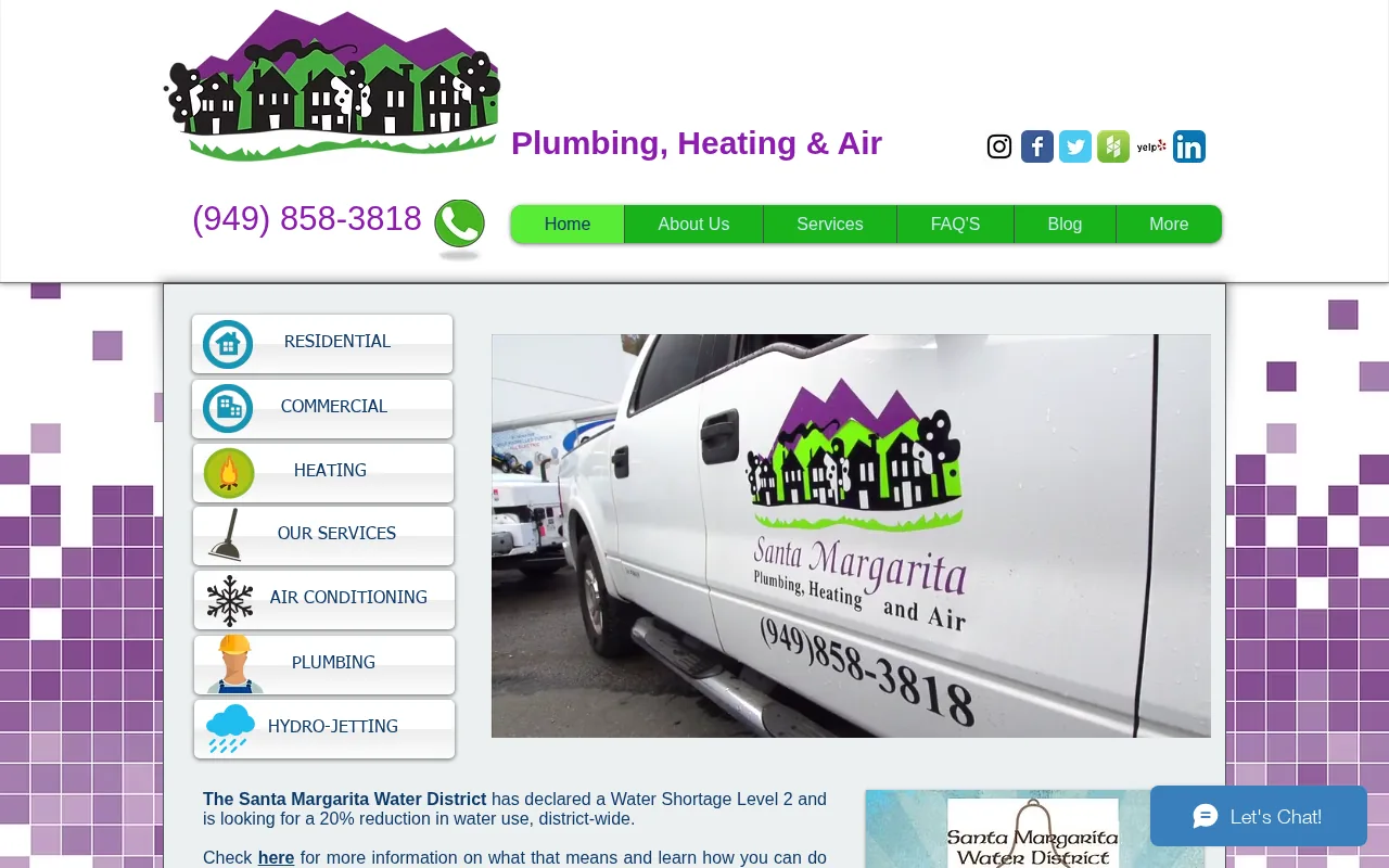 Santa Margarita Plumbing: visual reference for 5. Santa Margarita Plumbing, Heating & Air — Electronic and Underground Camera Work