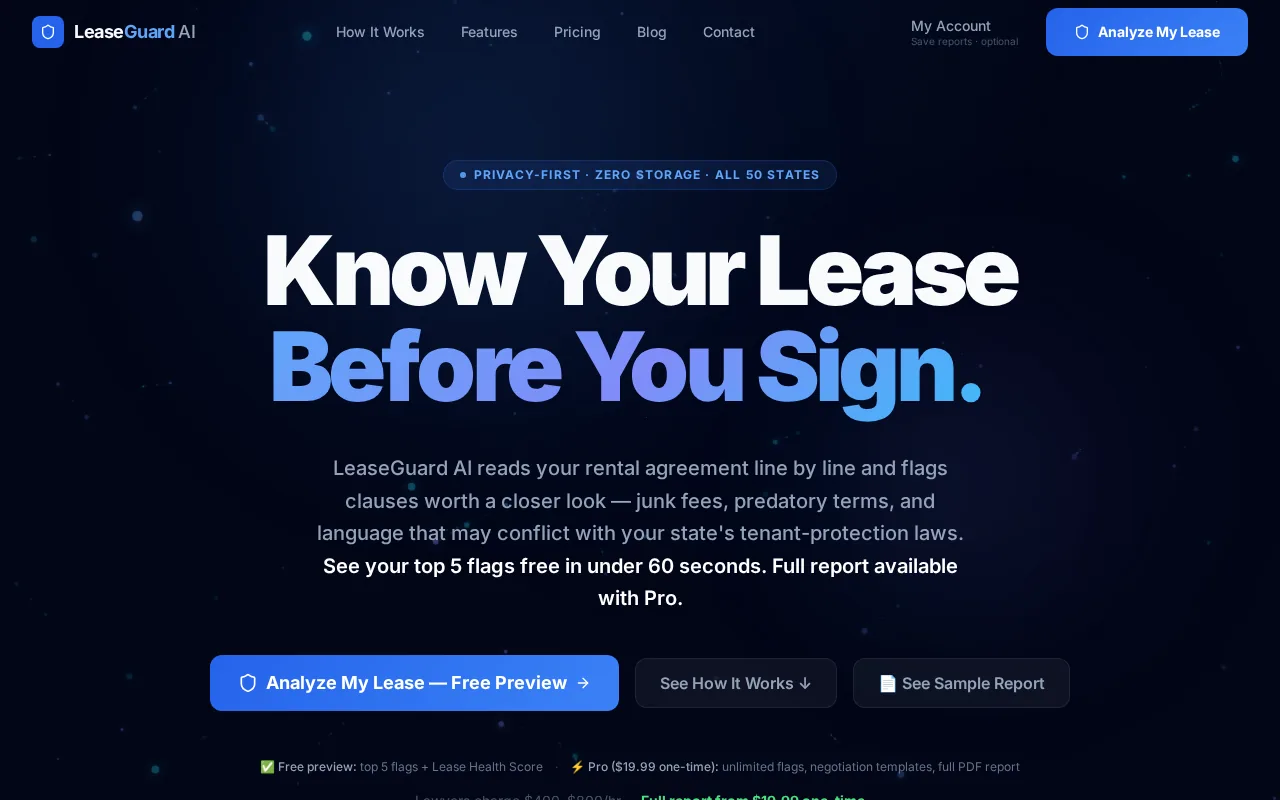 LeaseGuard AI: visual reference for 1. LeaseGuard AI (Our Top Pick)