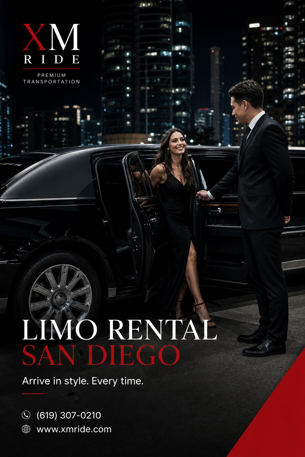 A photorealistic image related to limo-rental-san-diego. Alt: limo-rental-san-diego