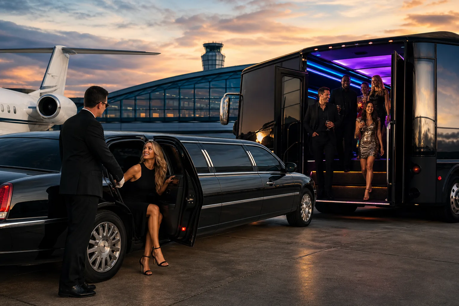 Illustration for VIP Luxury Limo