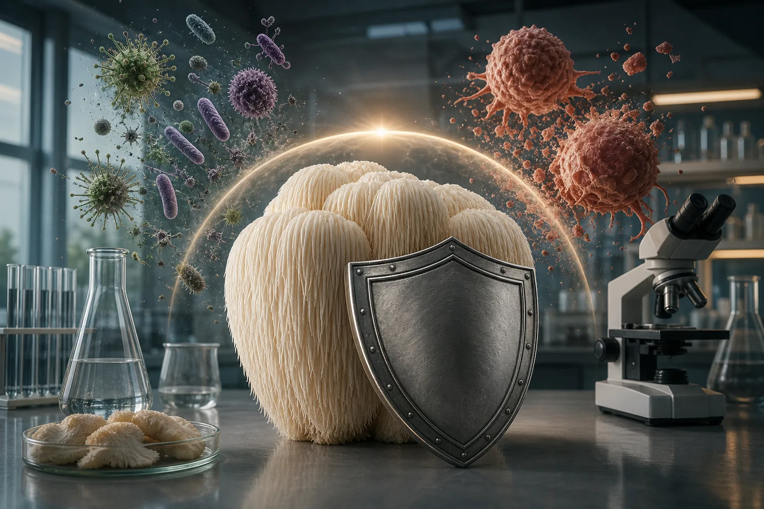 Illustration for Défenses antimicrobiennes et potentiel anticancer