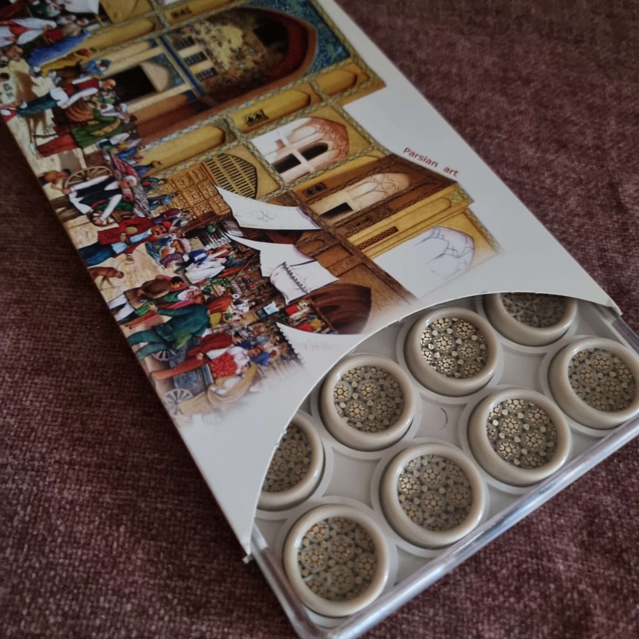 Persian khatam-kari backgammon board heritage