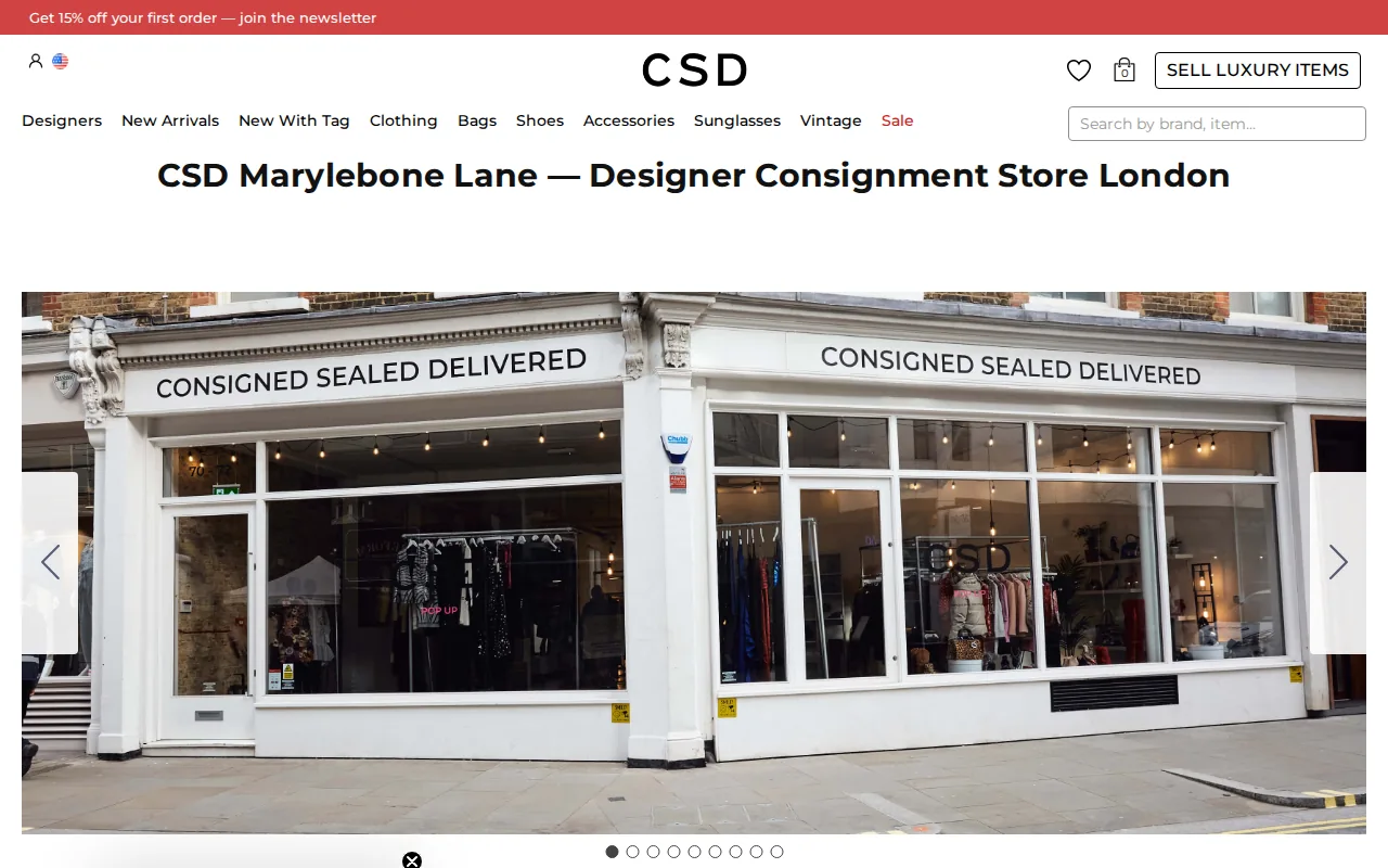 CSD (Consigned Sealed Delivered): visual reference for 1. CSD (Consigned Sealed Delivered) (Our Top Pick)