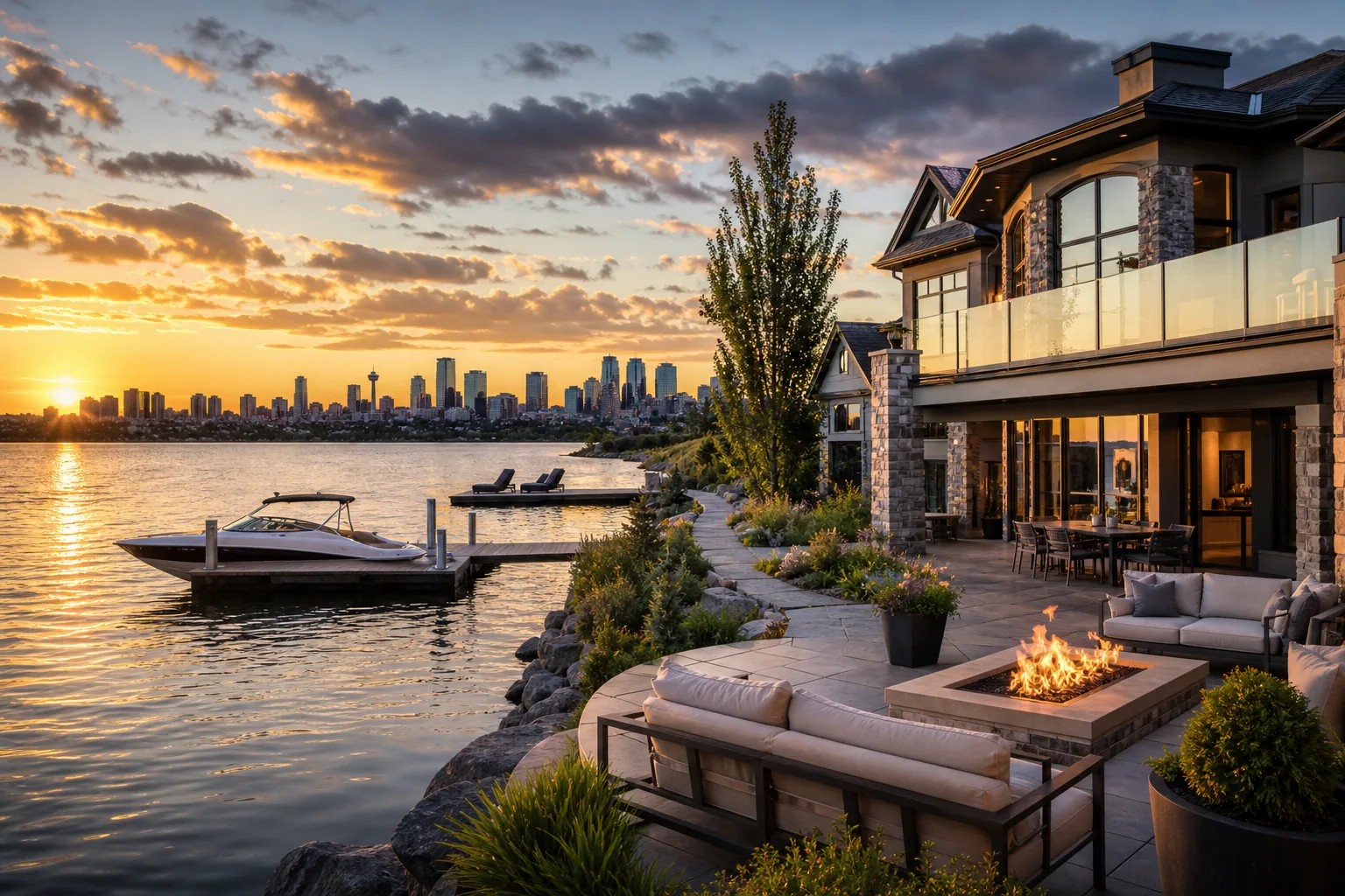 Illustration for Chestermere waterfront estates
