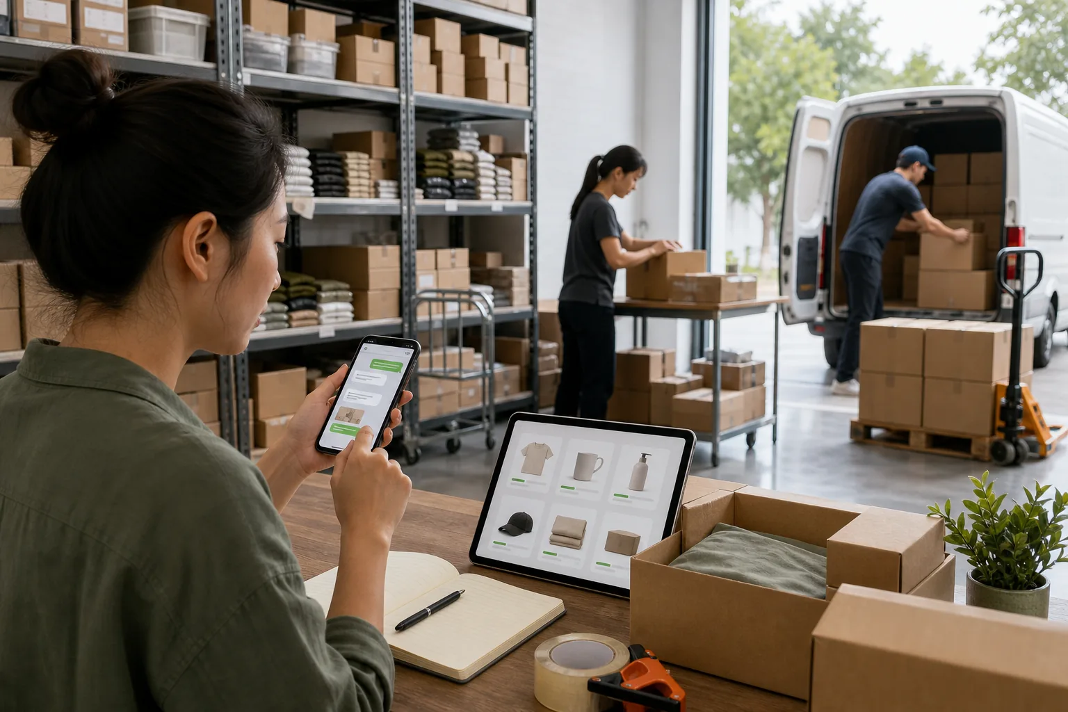 Illustration for eCommerce inventory and fulfillment tools