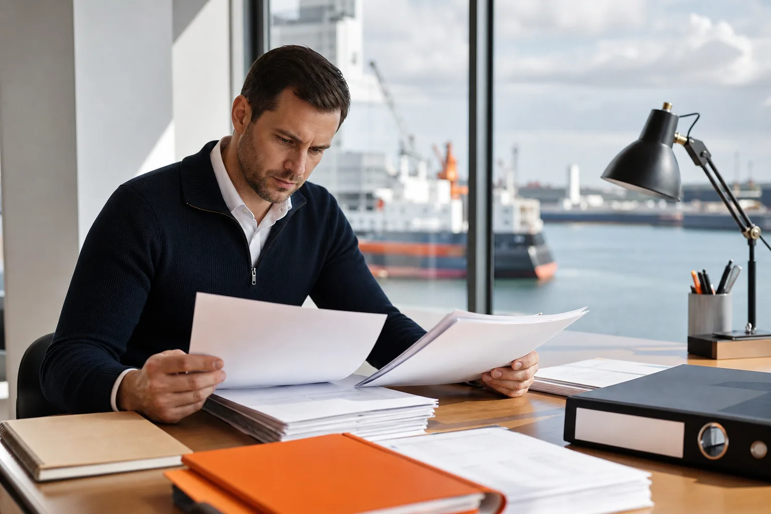 Preparing incident records for a maritime law consultation.