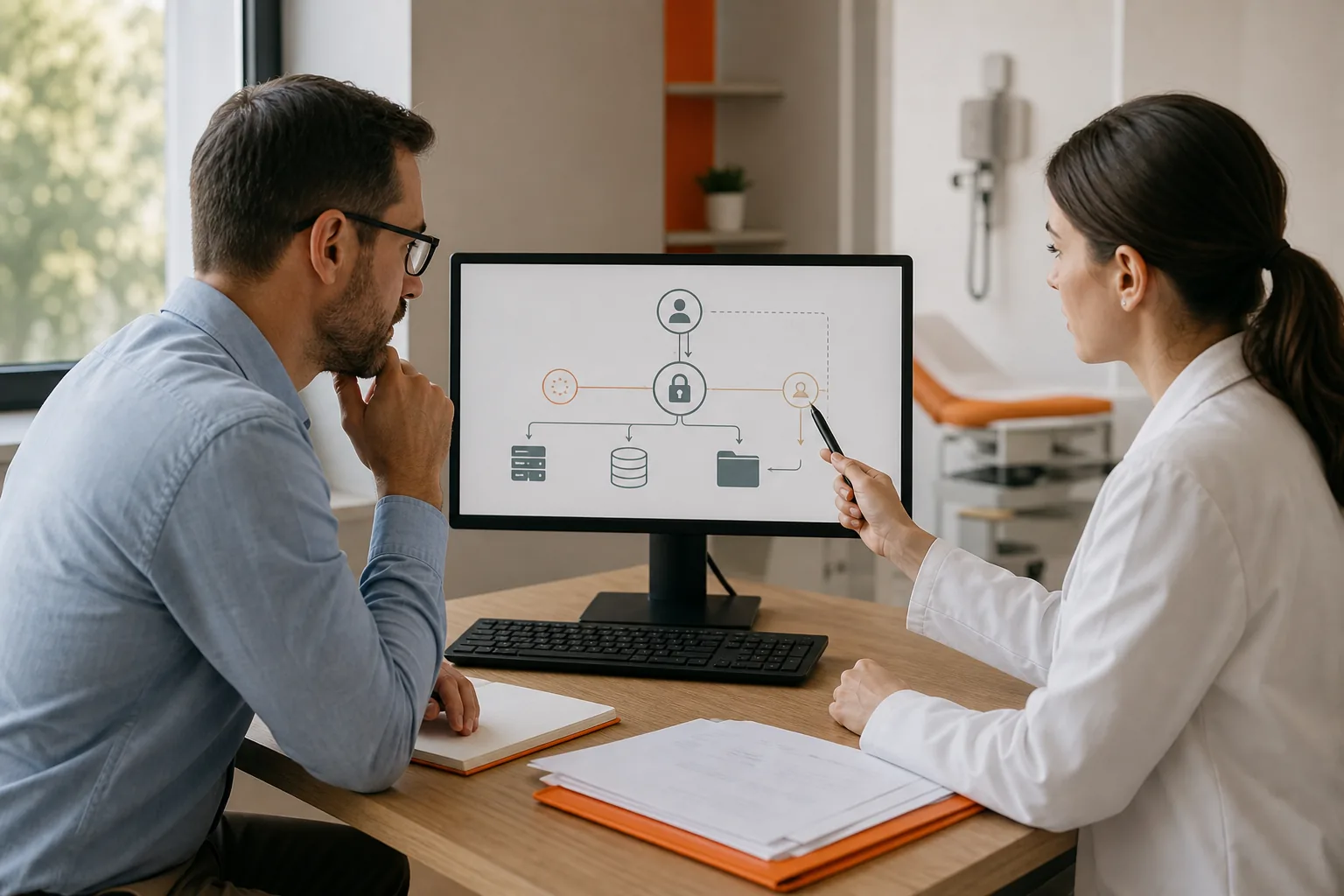 HIPAA security review for a medical app development company