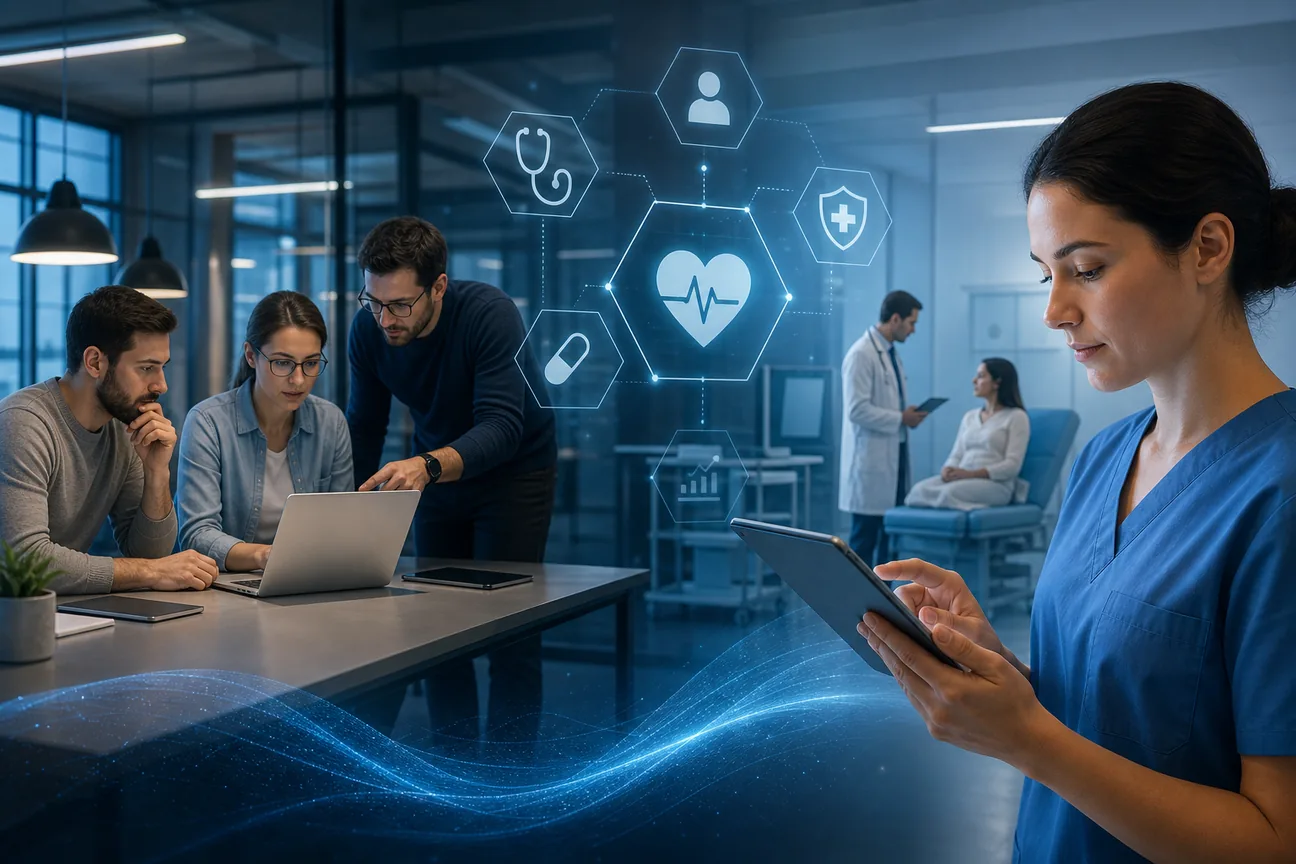 Editorial illustration for Best Medical App Development Companies