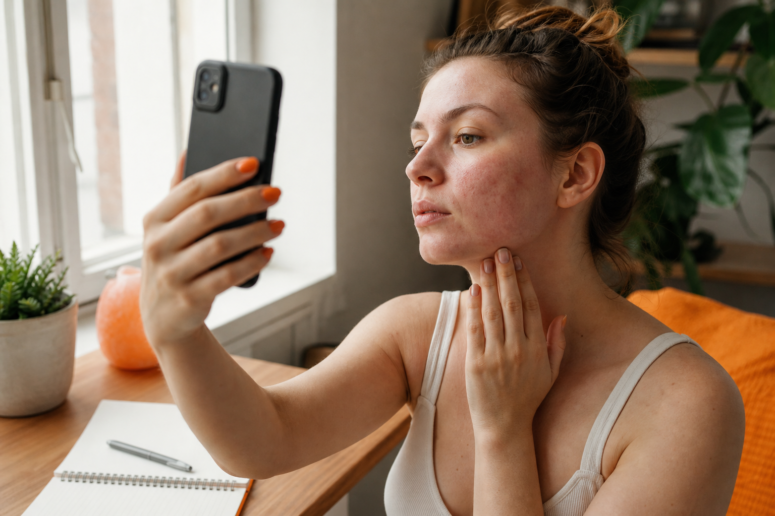 tracking microneedling healing and comparing before and after skin results