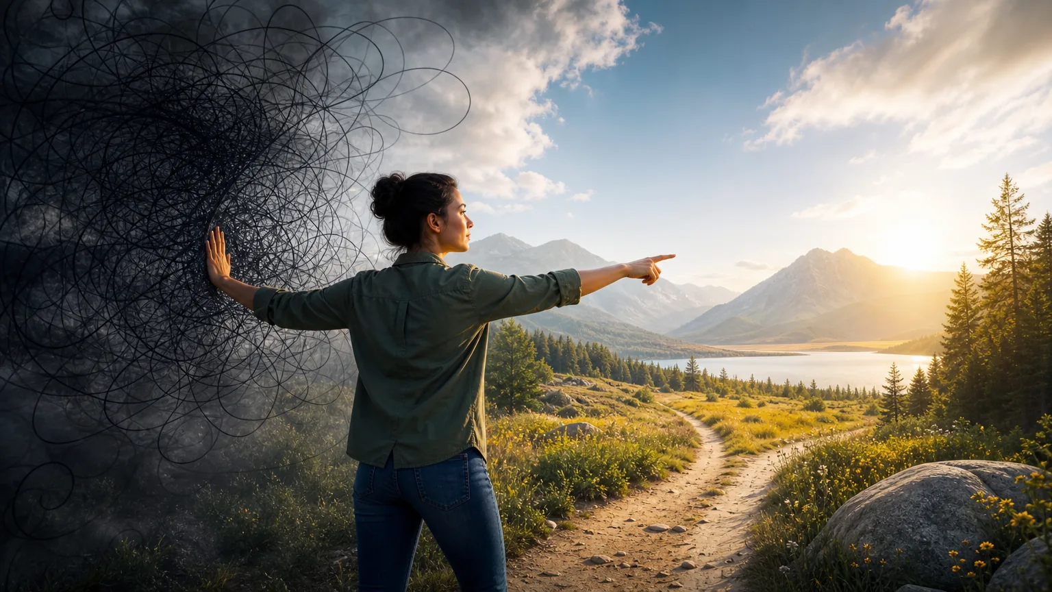 Attention Training: visual reference for 2. Attention Training , Redirect Your Brain Away from Worry Loops