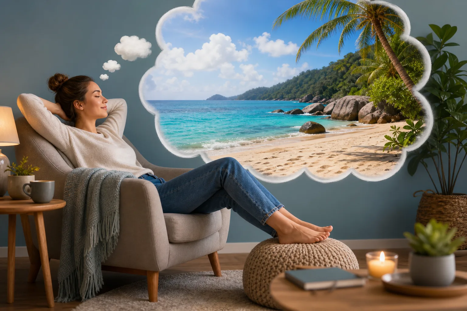 Guided Imagery: visual reference for 3. Guided Imagery , A Mini Mental Vacation