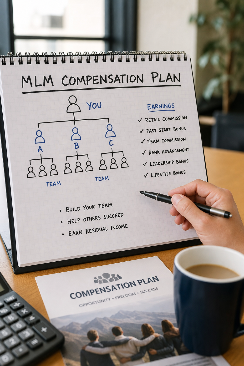 A photorealistic image related to mlm-compensation-plans. Alt: mlm-compensation-plans
