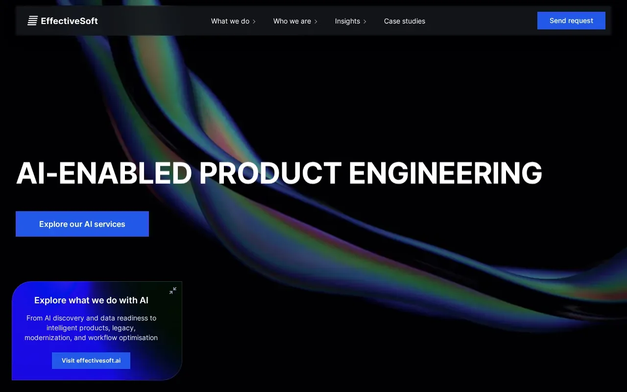 Screenshot of the EffectiveSoft website