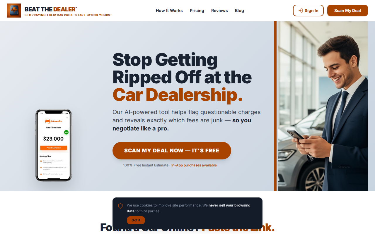 DealerFee Watch screenshot