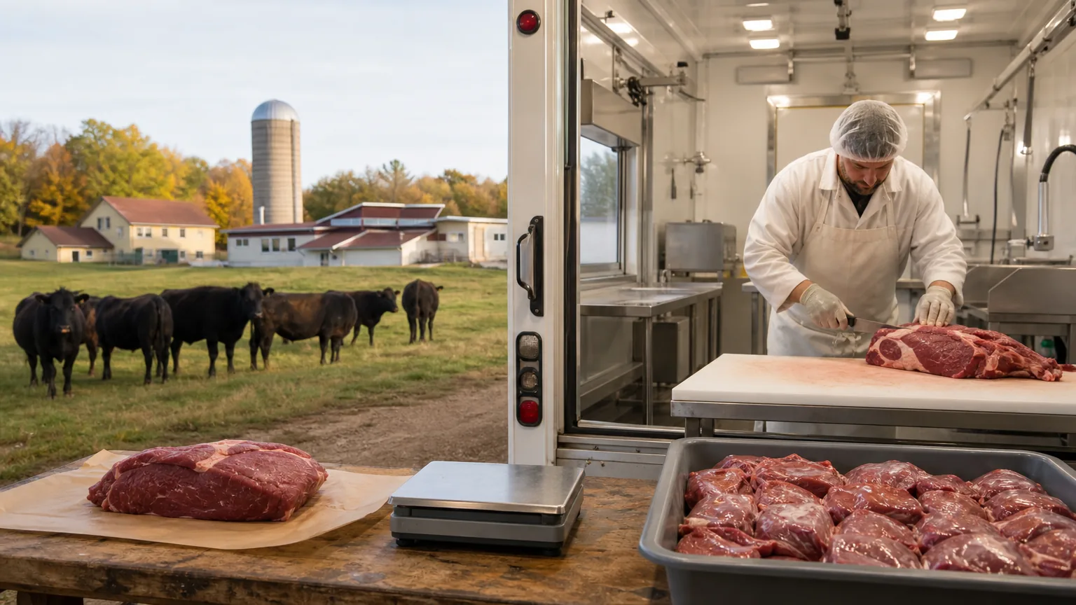 Camphill Village Minnesota: visual reference for 2. Camphill Village Minnesota , State-inspected mobile processing at $3.50/lb