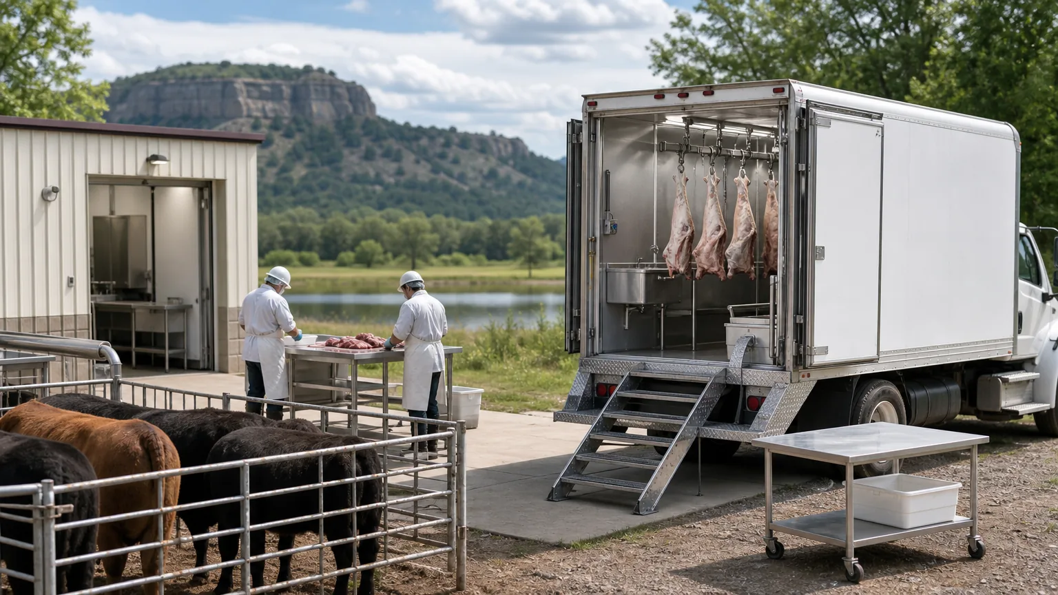 Central Arkansas Mobile Processing: visual reference for 5. Central Arkansas Mobile Processing , USDA-compliant unit serving rural producers