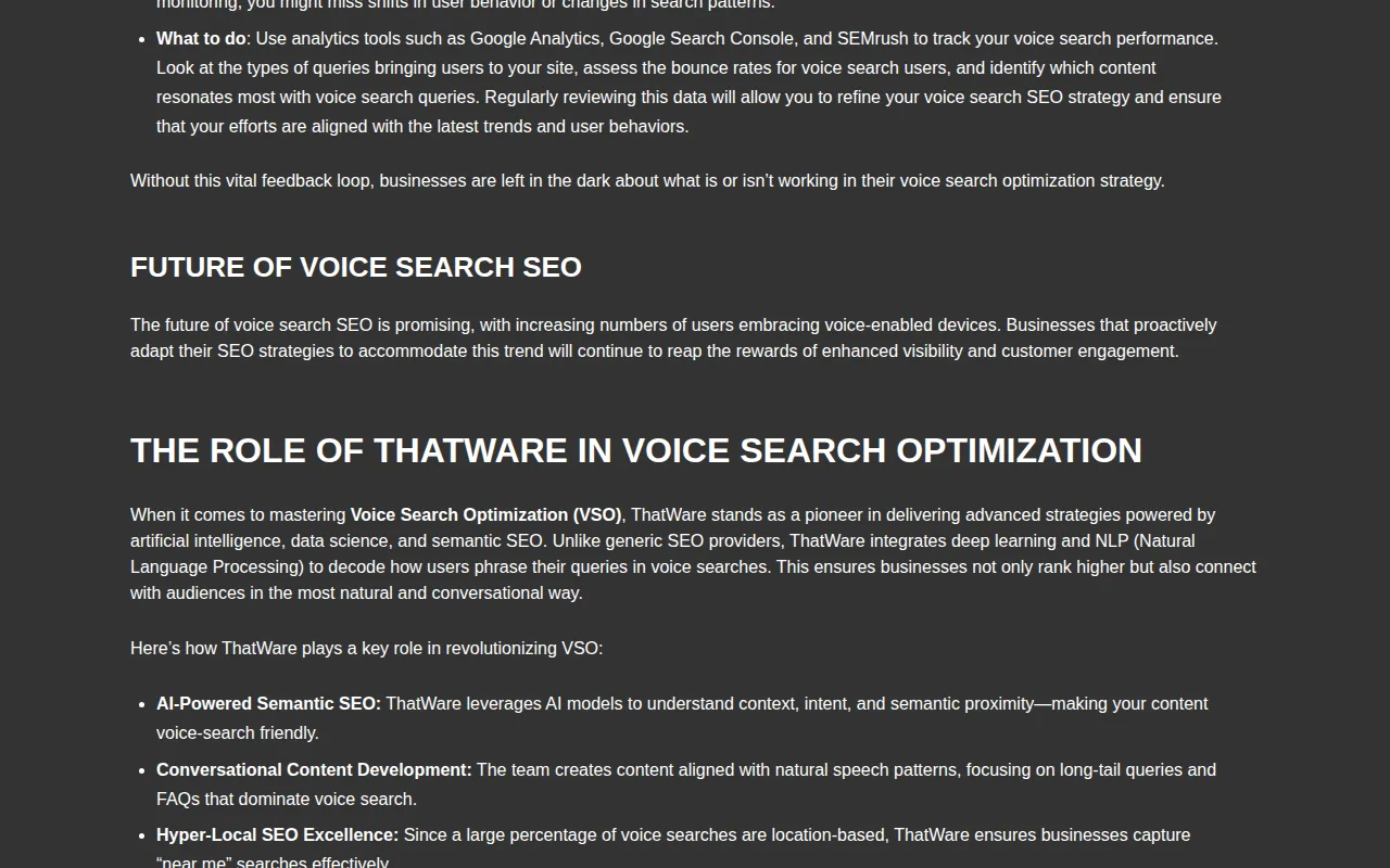 Voice Search Optimization: visual reference for 8. Voice Search Optimization , Capturing Conversational Mobile Queries