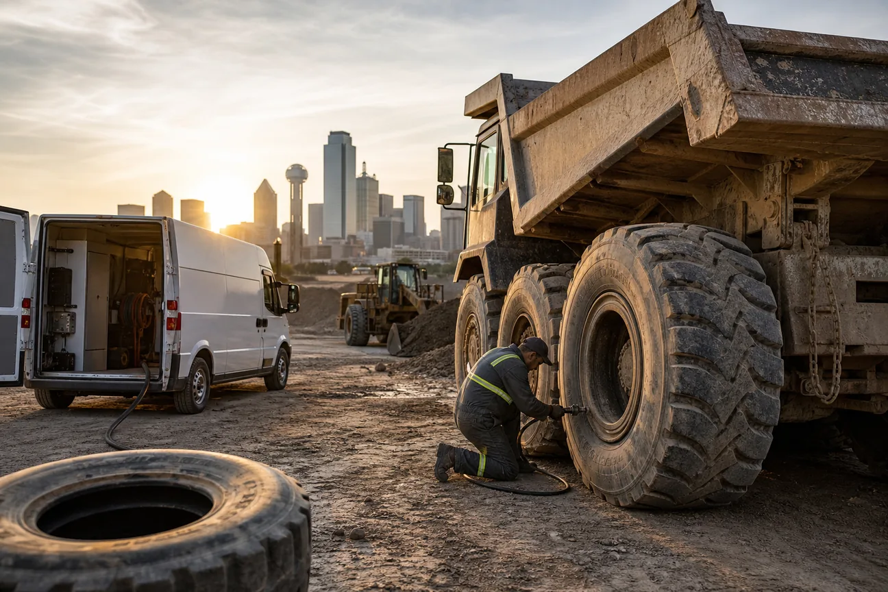 Top Mobile Tire Repair for Dump Trucks in Dallas