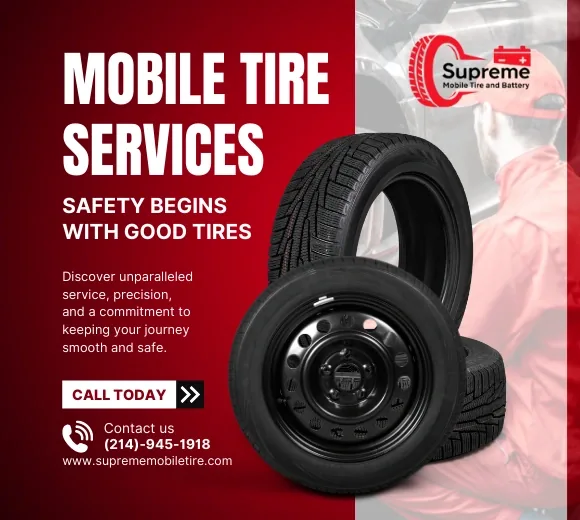 Supreme Mobile Tire: visual reference for 5. Supreme Mobile Tire — Within‑the‑Hour Service Across 100+ DFW Cities