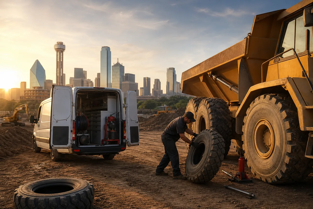 Best Mobile Tire Service for Construction Trucks in Dallas