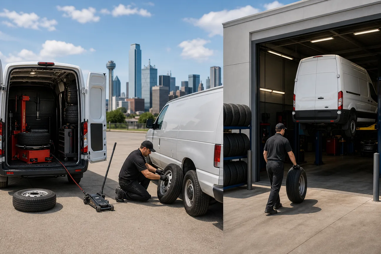 Best Mobile Tire Service vs Shop Options for DFW Fleets