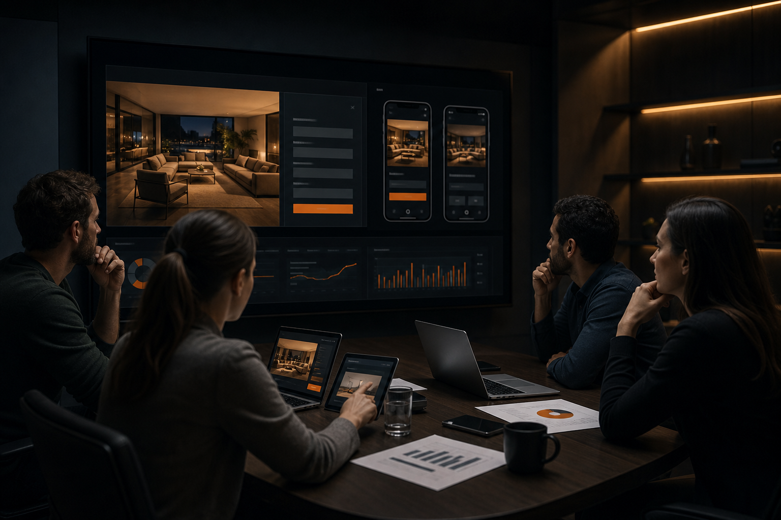 testing lead qualification on a modern luxury website before launch.